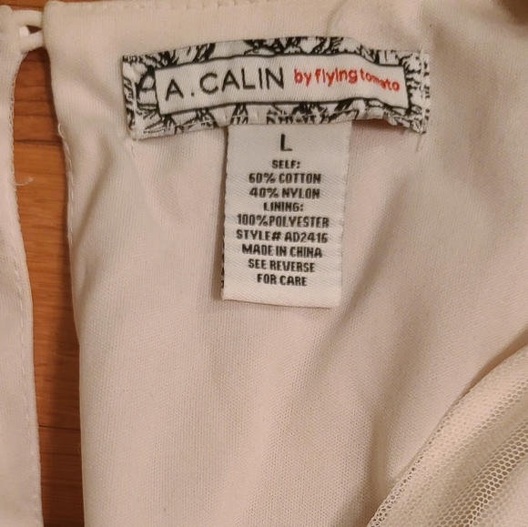 A.CALIN White Floral Dress - Picture 8 of 8